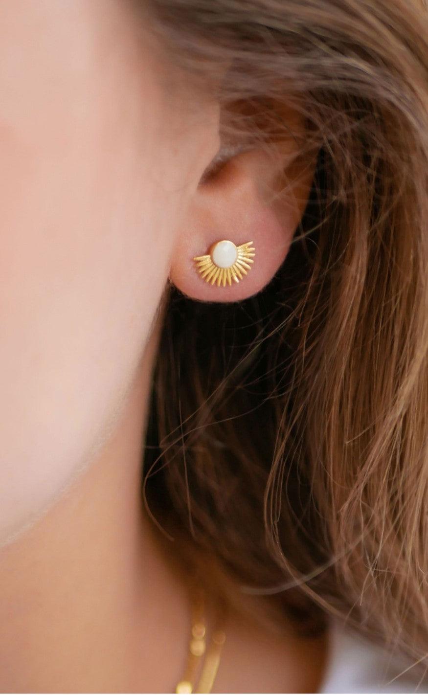 ENAMEL Copenhagen Øreringe / Stud - Soleil - Daisy