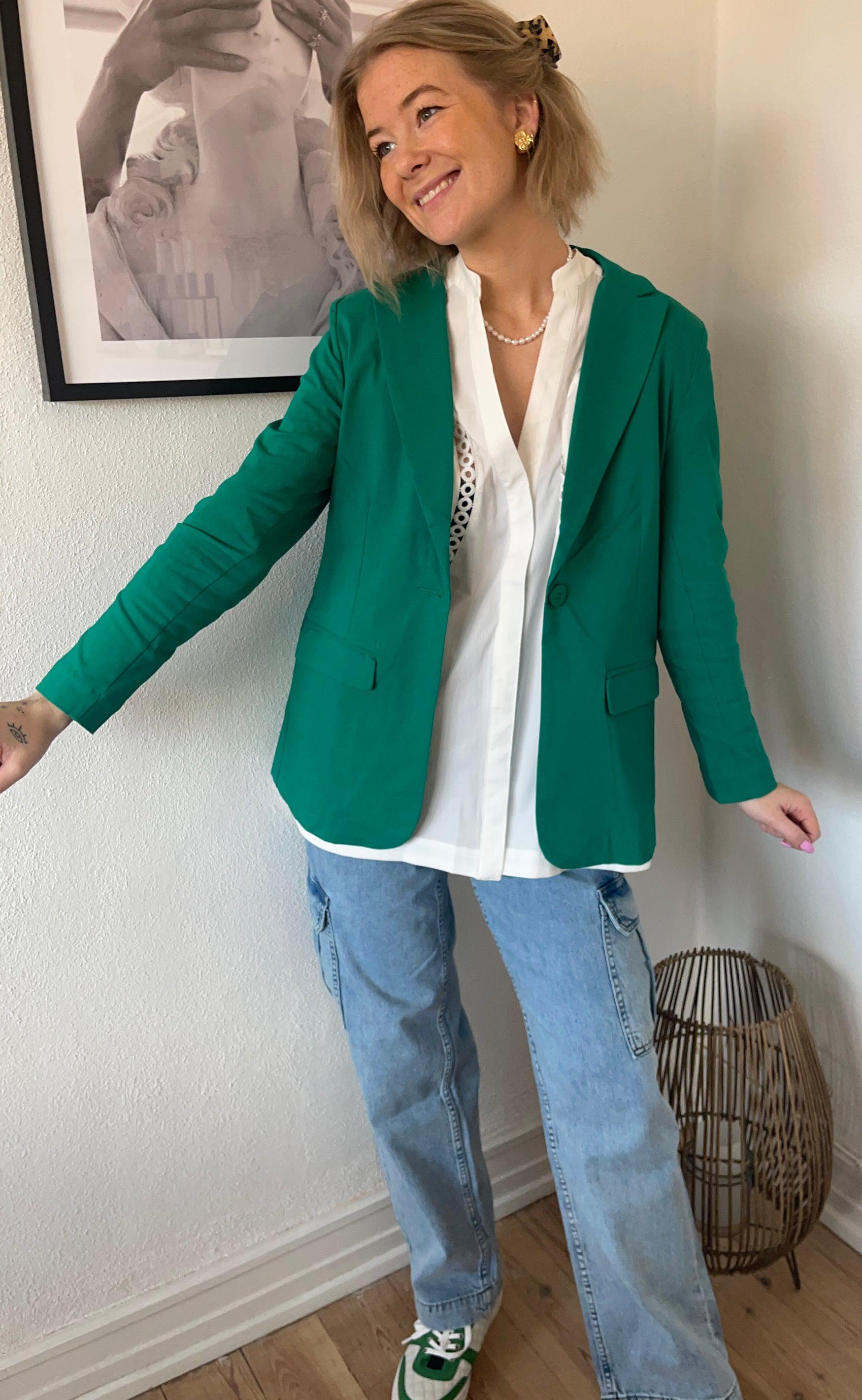 Freequent Blazer - Solvej - Pepper Green