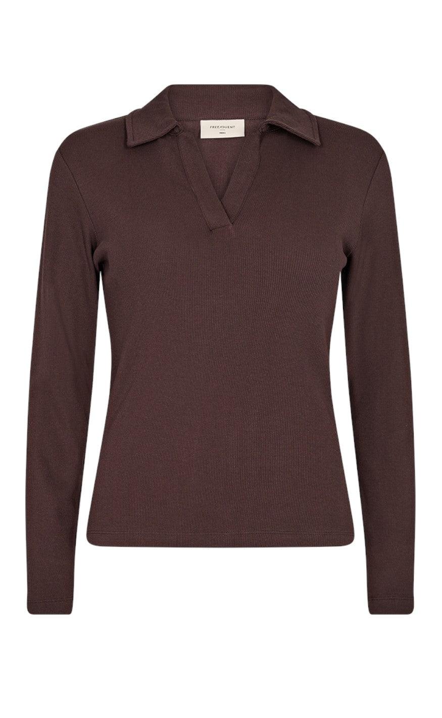 Freequent Bluse - Bodil - Coffee Bean