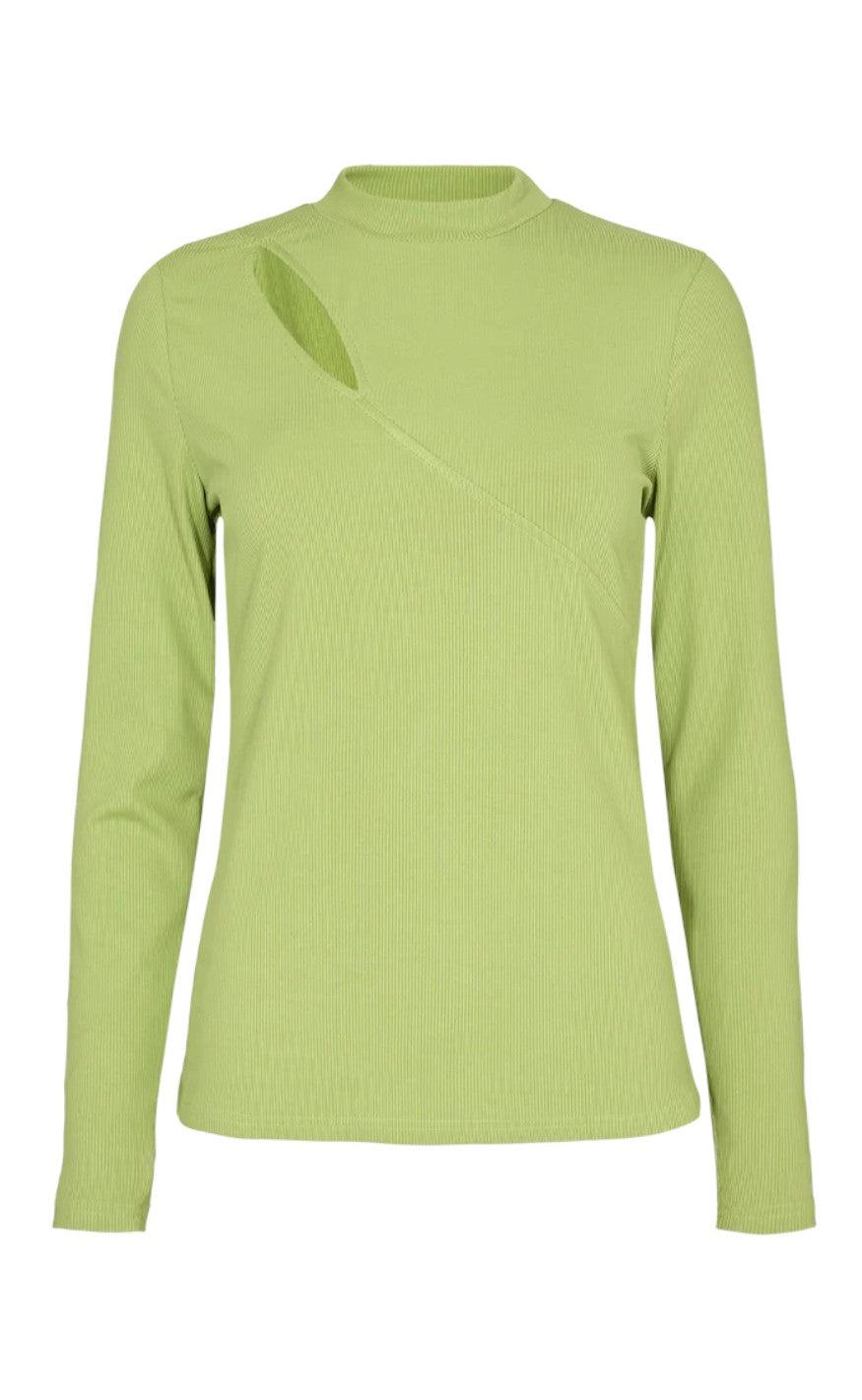 Freequent Bluse - Elduna - Lime Green