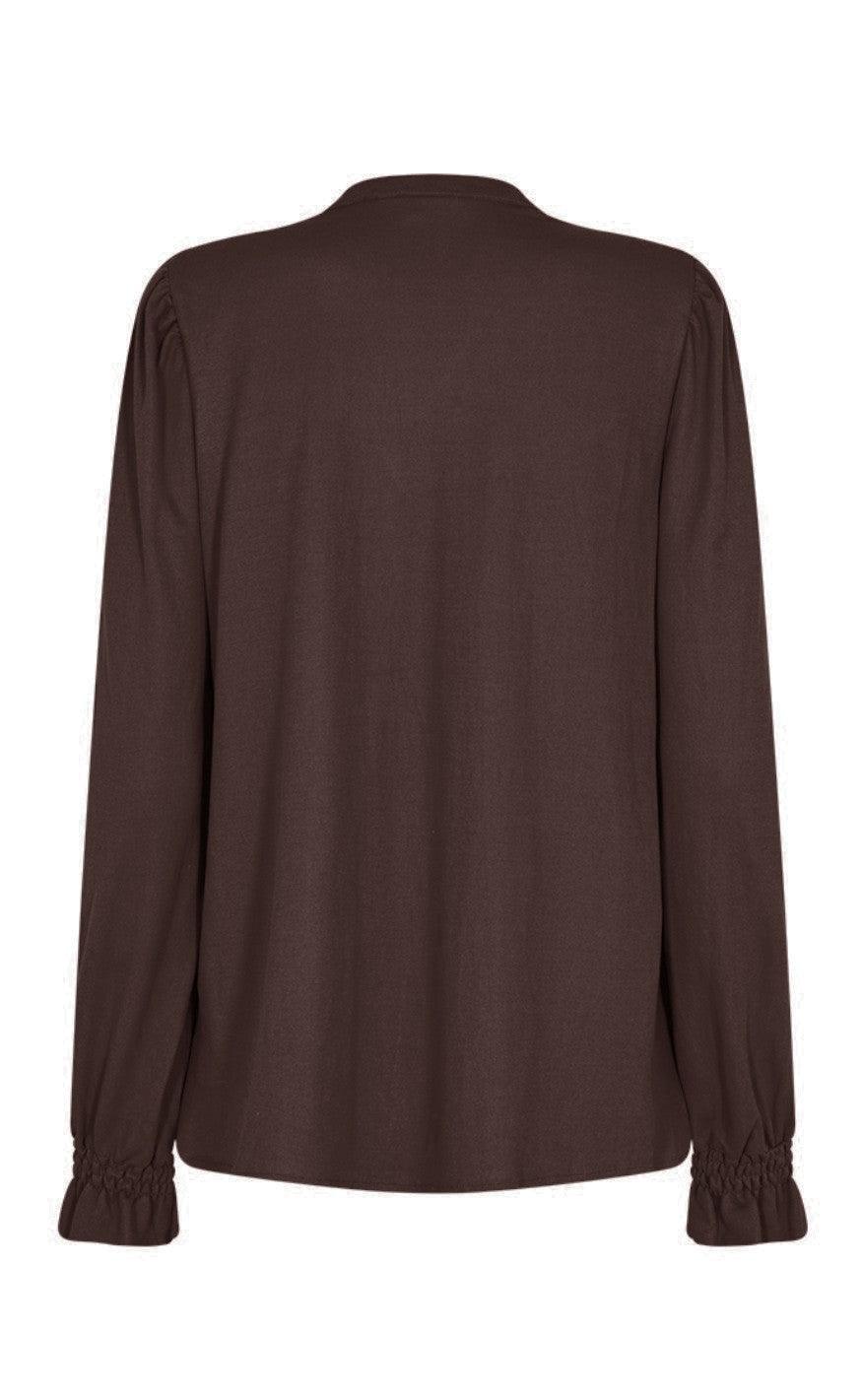 Freequent Bluse - Filan - Coffee Bean