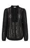 Freequent Bluse - Gro - Black