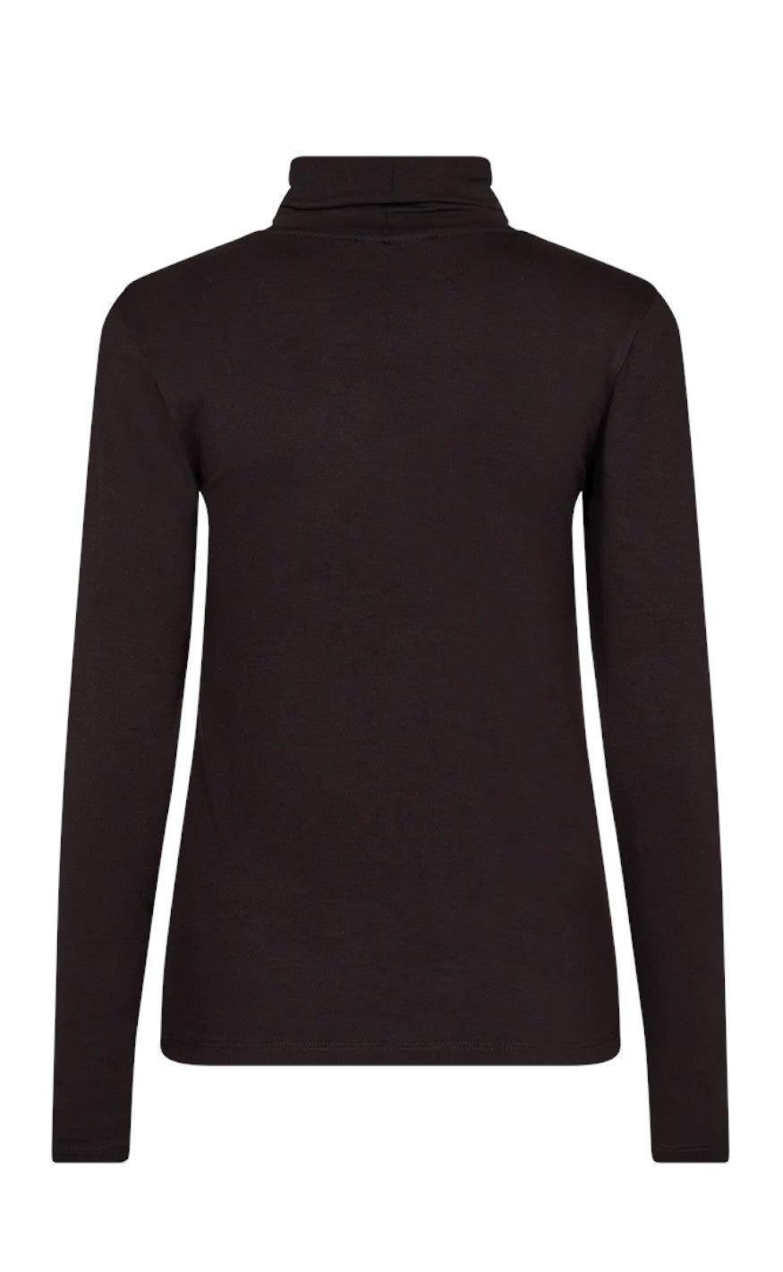 Freequent Bluse - Liana High Neck - Black