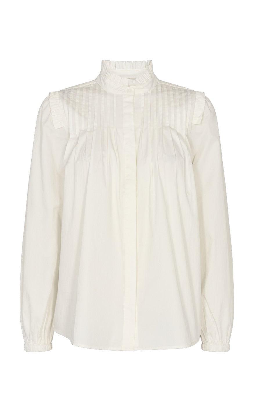 Freequent Bluse - Myrtille - Off White