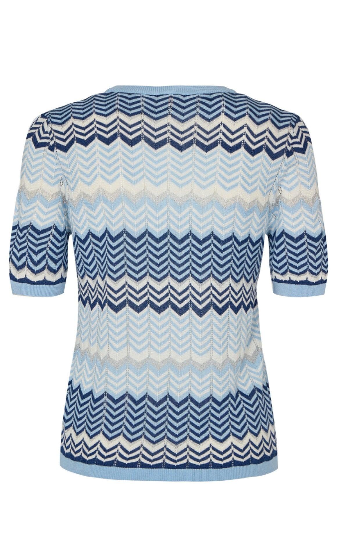 Freequent Bluse - Soni - Chambray Blue Mix