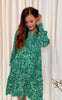 Freequent Kjole - Adney - Pepper Green W. Sharp Green