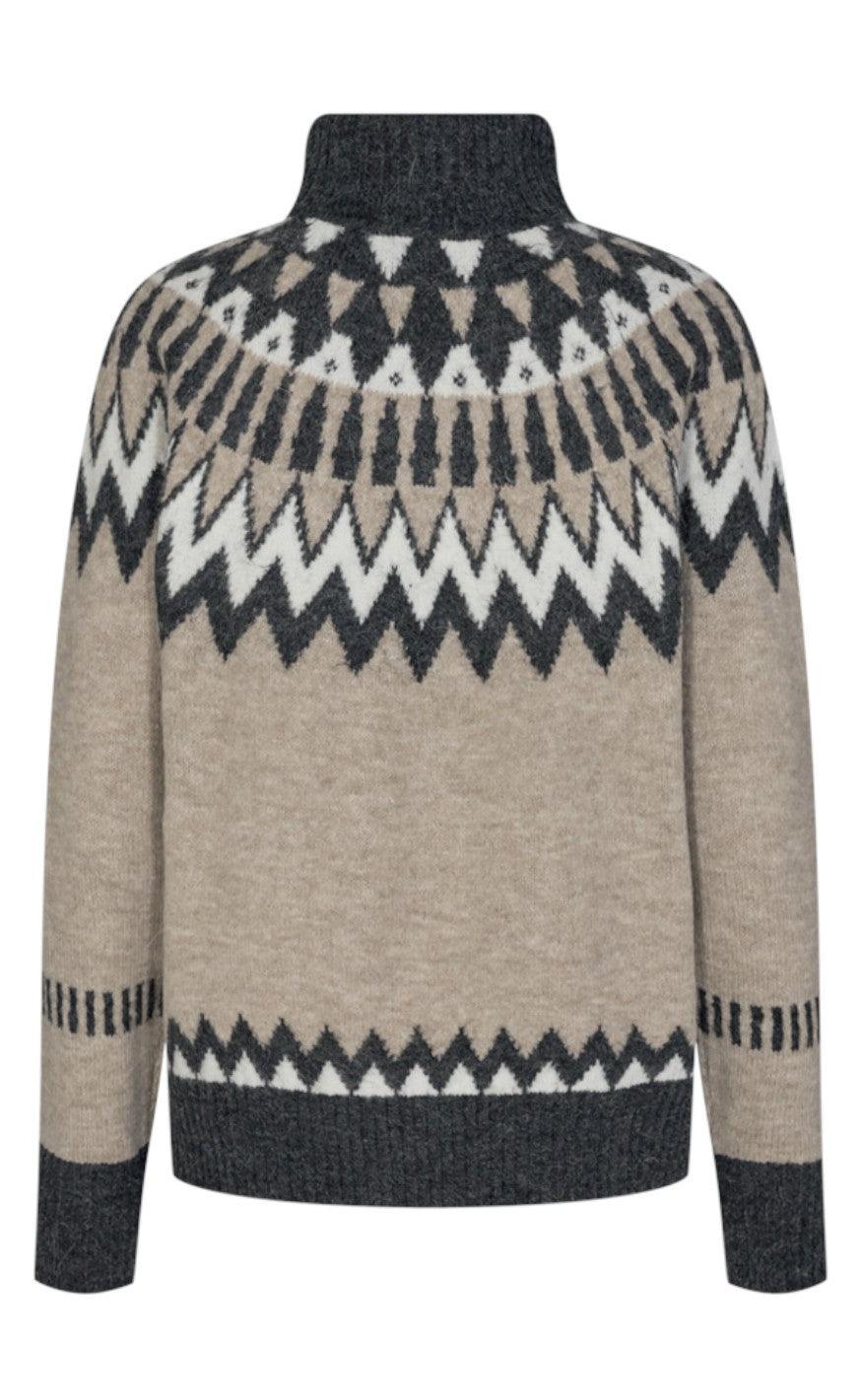 Freequent Pullover - Merla High - Silver Mink Mix