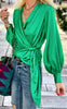 Karmamia Copenhagen Bluse - Ines - Emerald