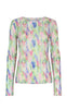 Liberte Bluse - Mesh - Limegreen Pastel leo