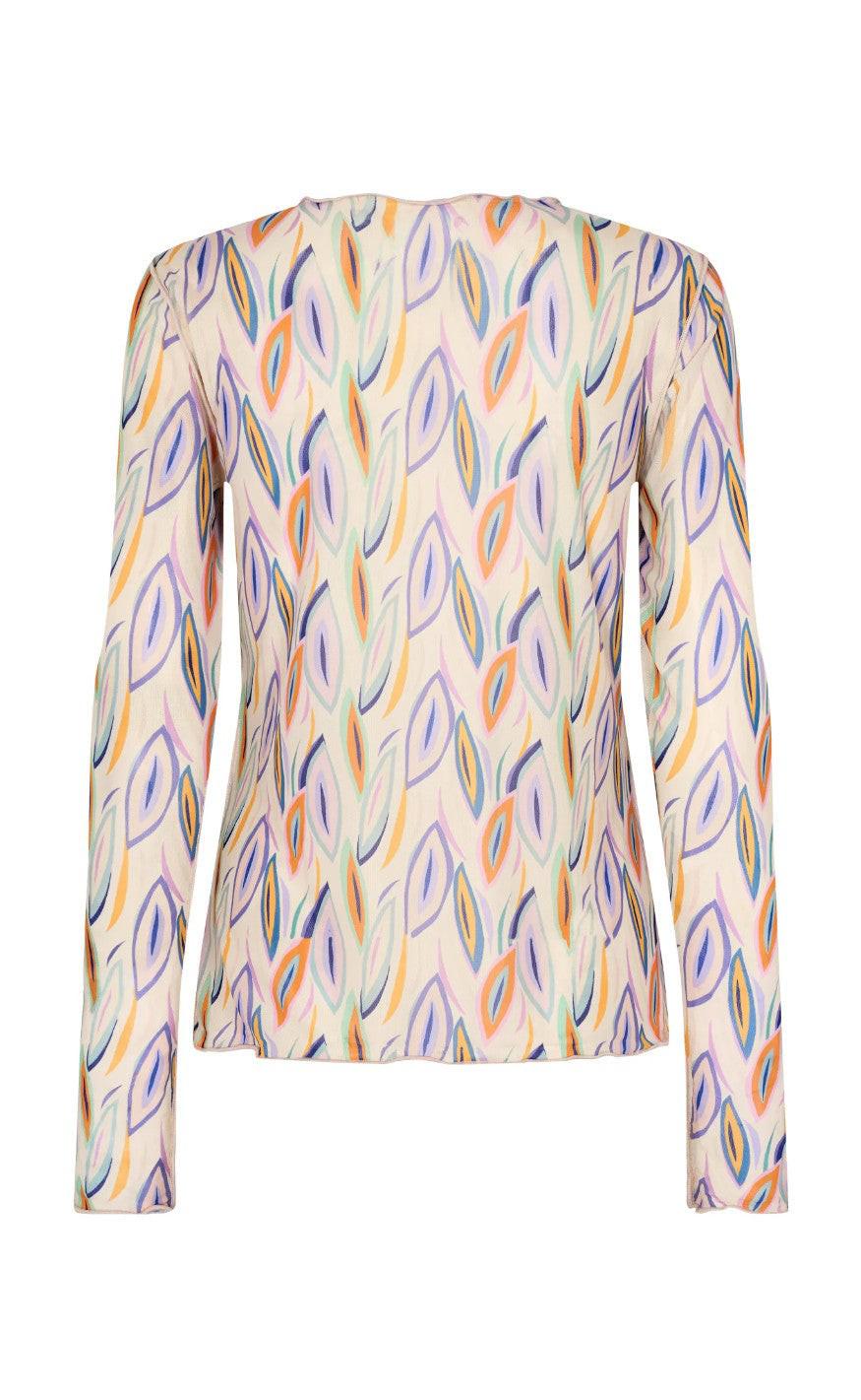 Liberte Bluse - Mesh - Pastel Leaf