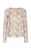 Liberte Bluse - Mesh - Pastel Leaf