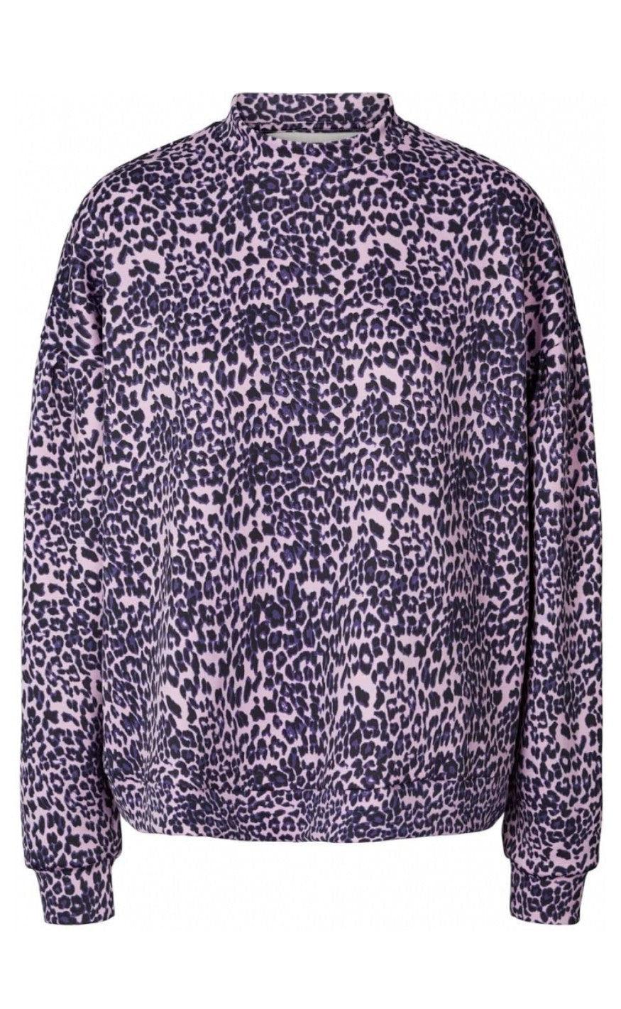 Lollys Laundry Sweat - Drake - Leopard Print