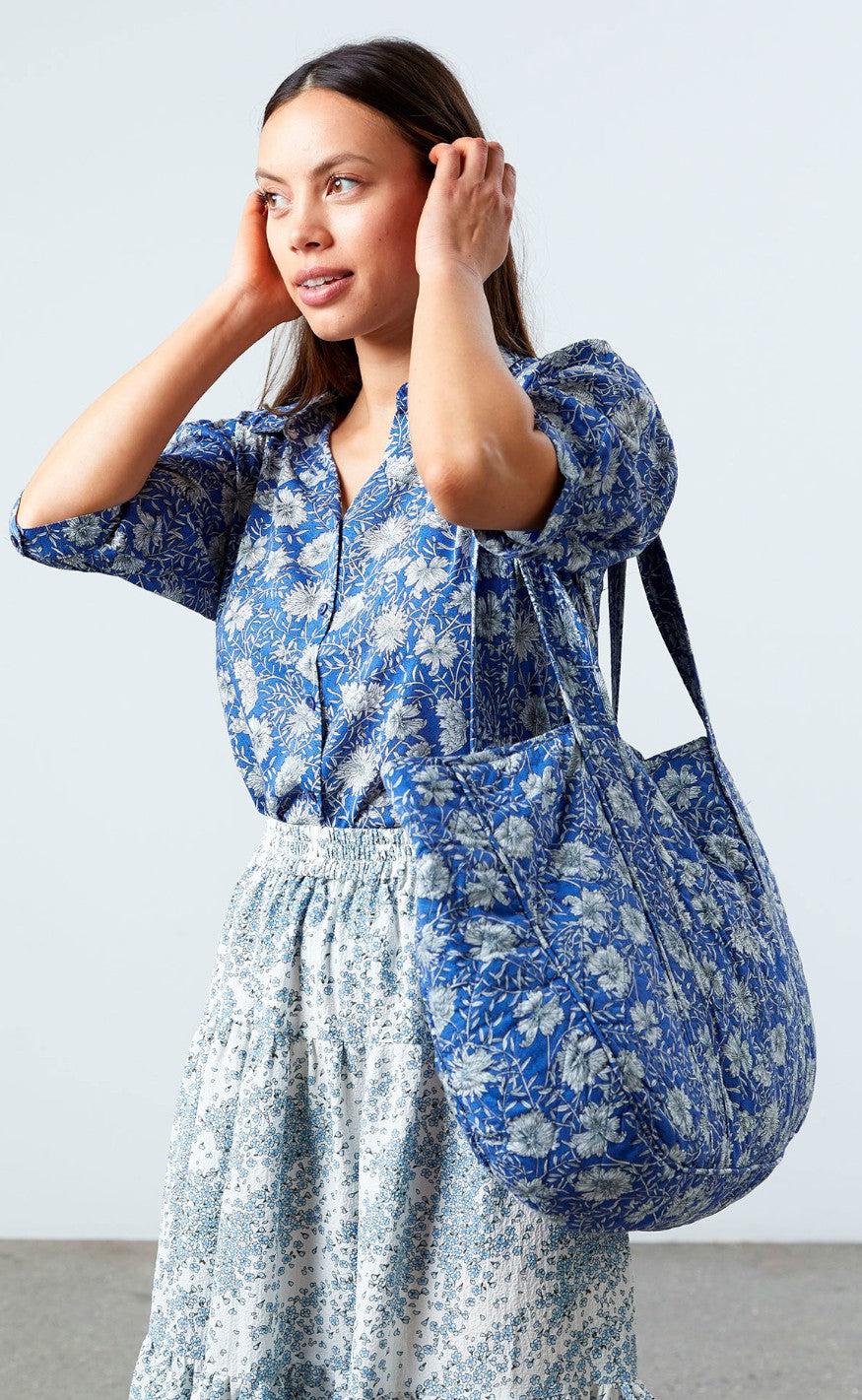Lollys Laundry Taske - Beach - Flower Print