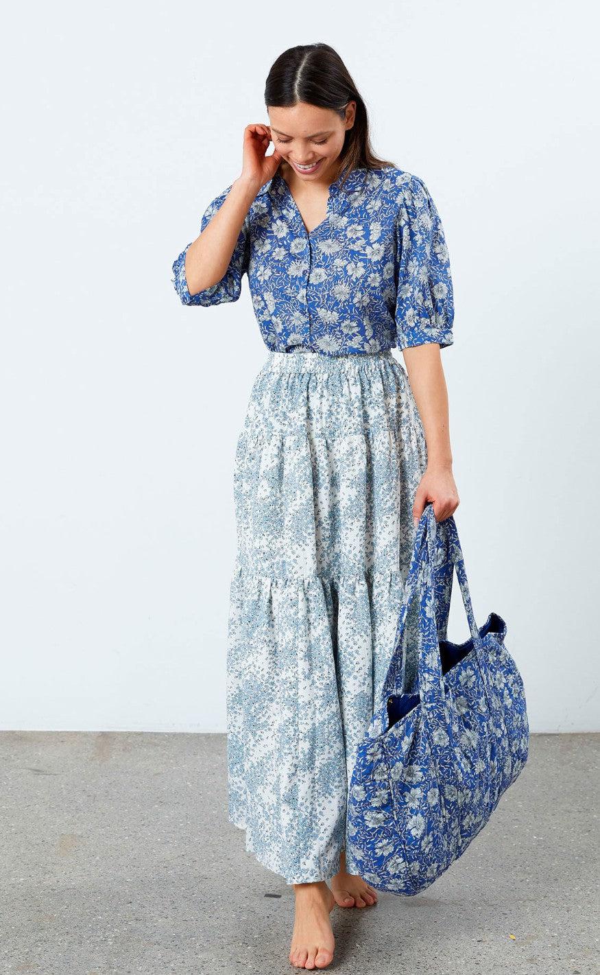 Lollys Laundry Taske - Beach - Flower Print