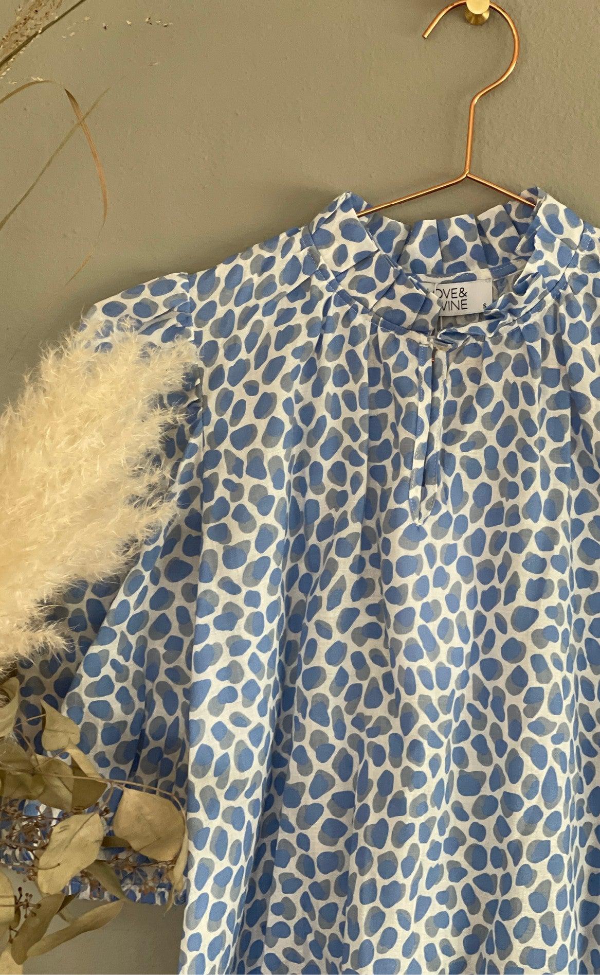 Love & Divine Bluse - Love910 - Blue Animal