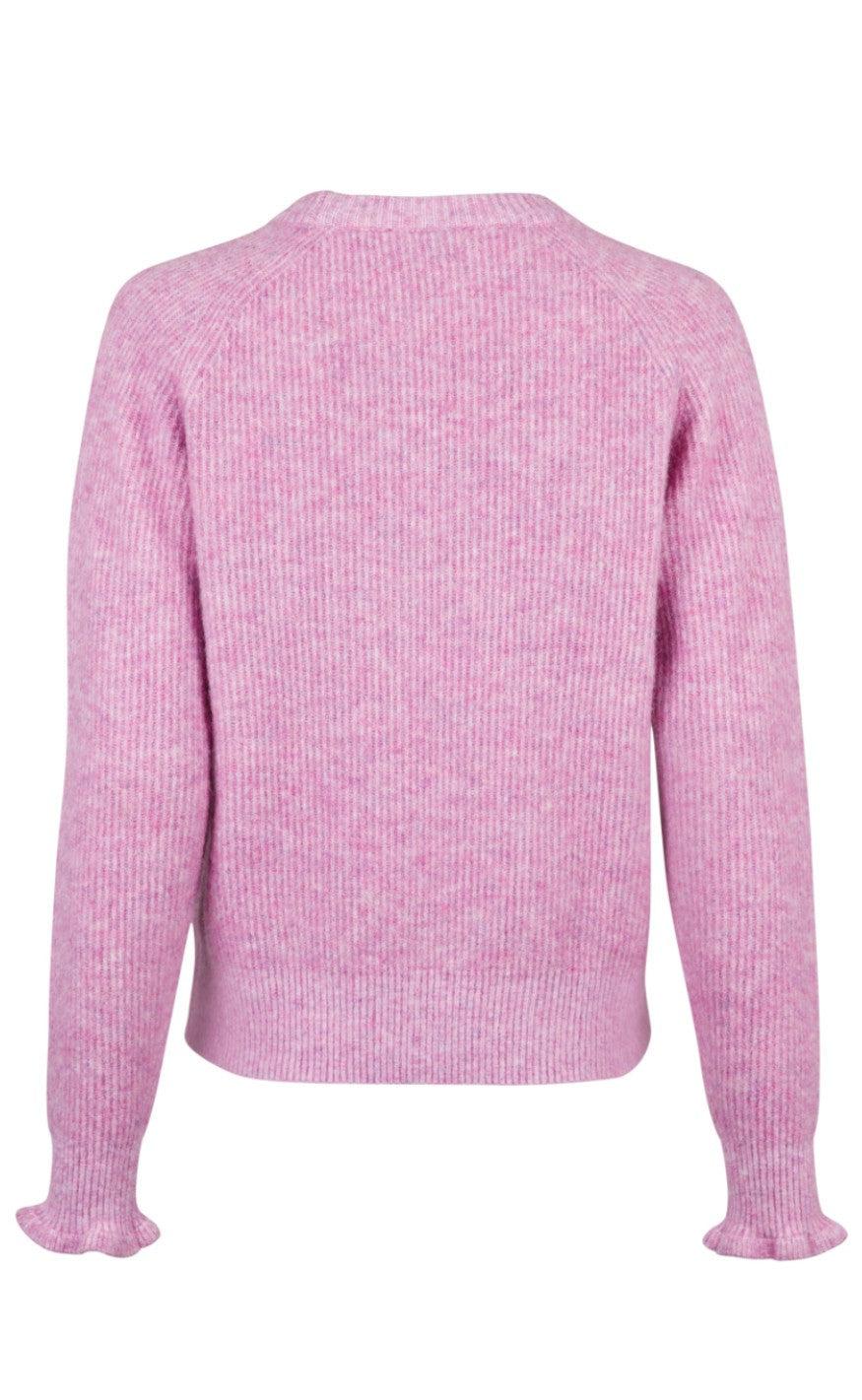Neo Noir Bluse - Asli Knit - Fuchsia Melange