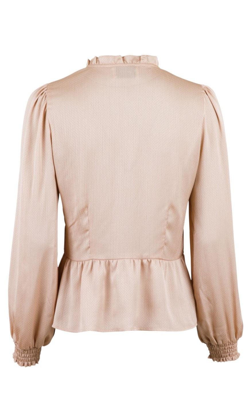 Neo Noir Bluse - Ora - Dark Sand