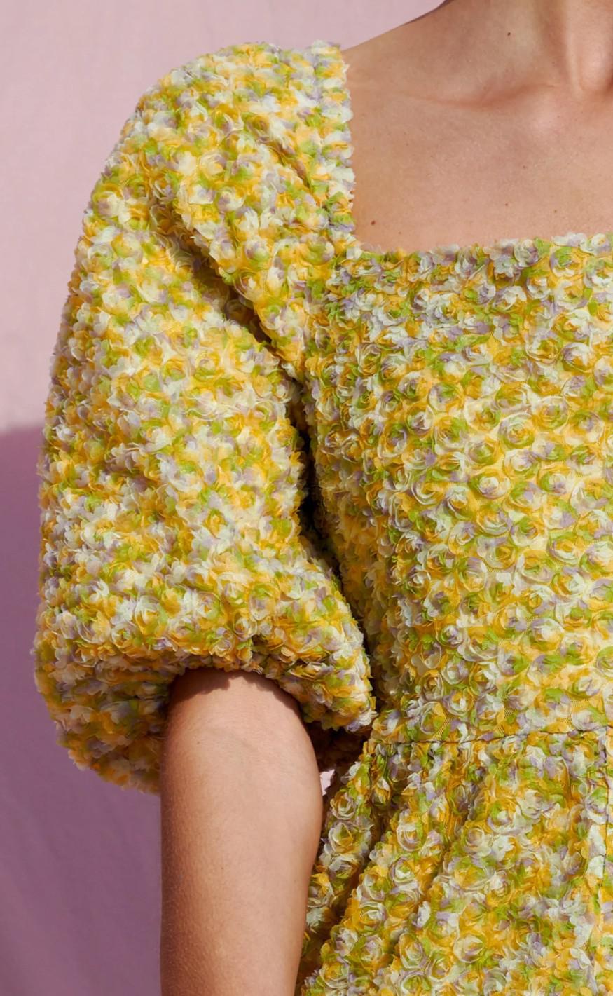 Noella Kjole - Sofie Puff - Yellow Mix