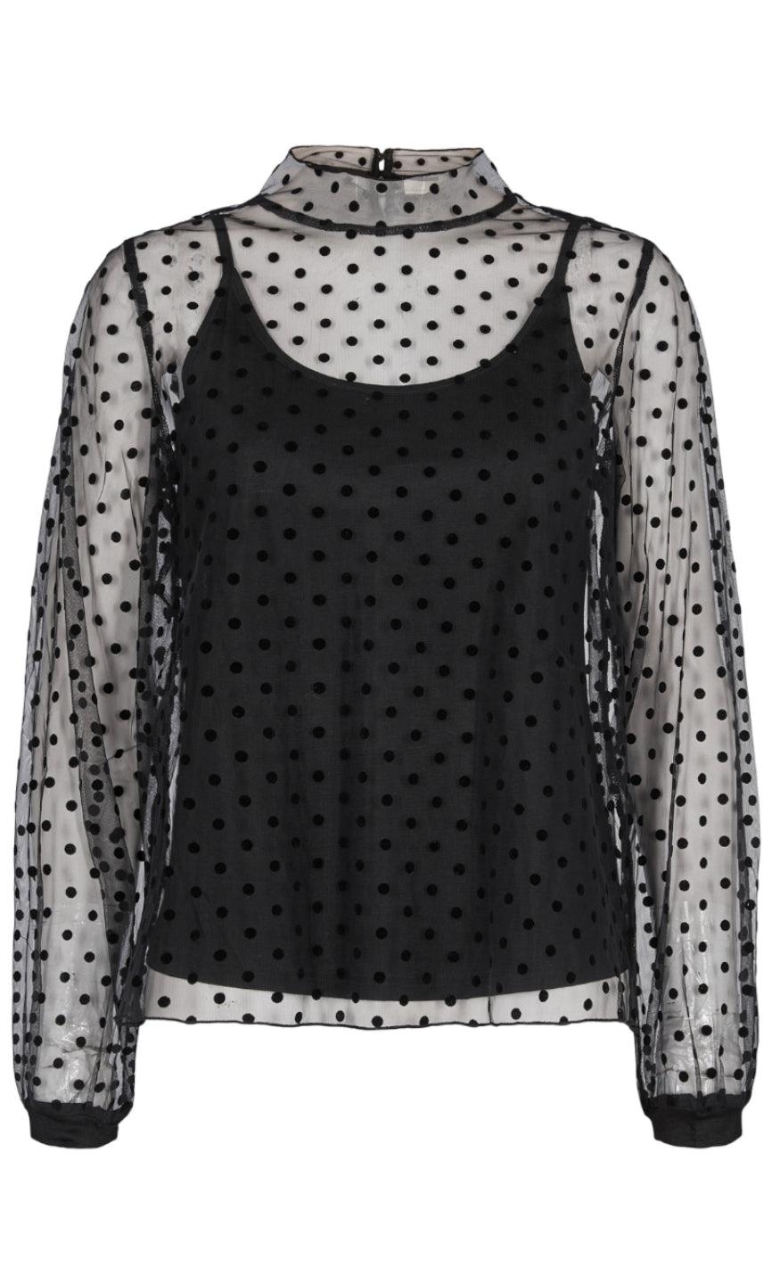 Nümph Bluse - Juliette - Caviar