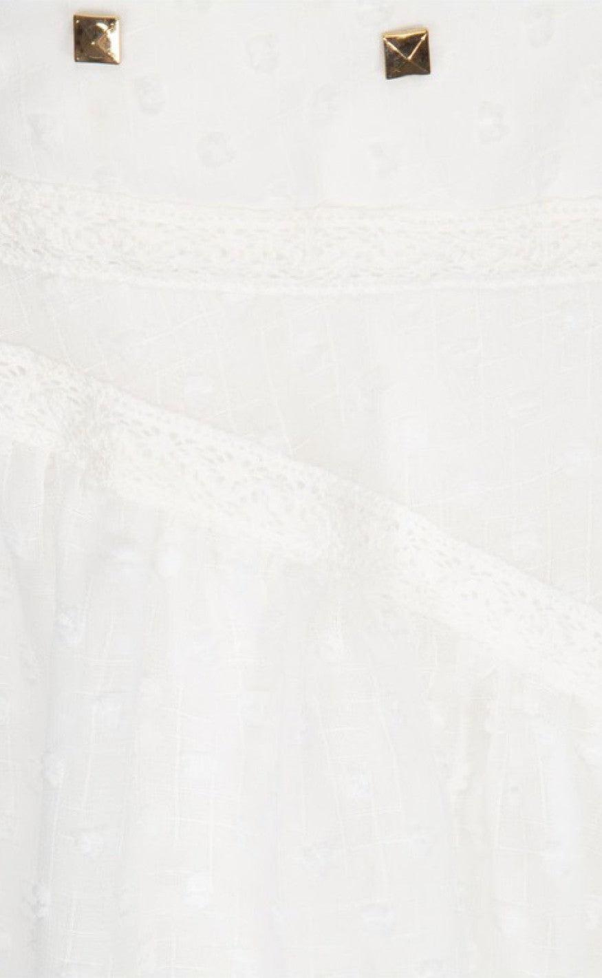 SOFIE SCHNOOR LARA SKIRT WHITE S202286