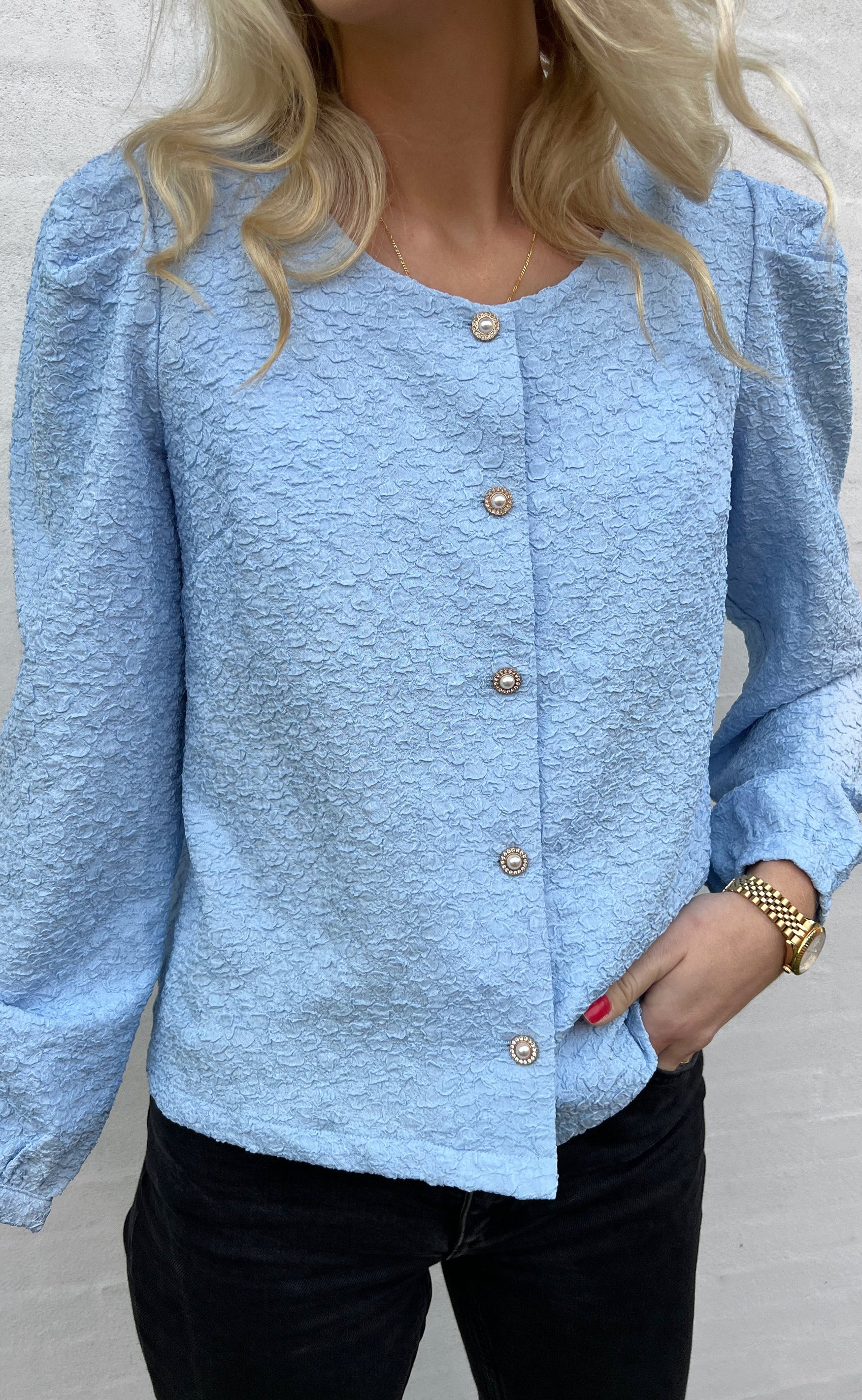 Say INA Copenhagen Bluse - Cati - Light Blue