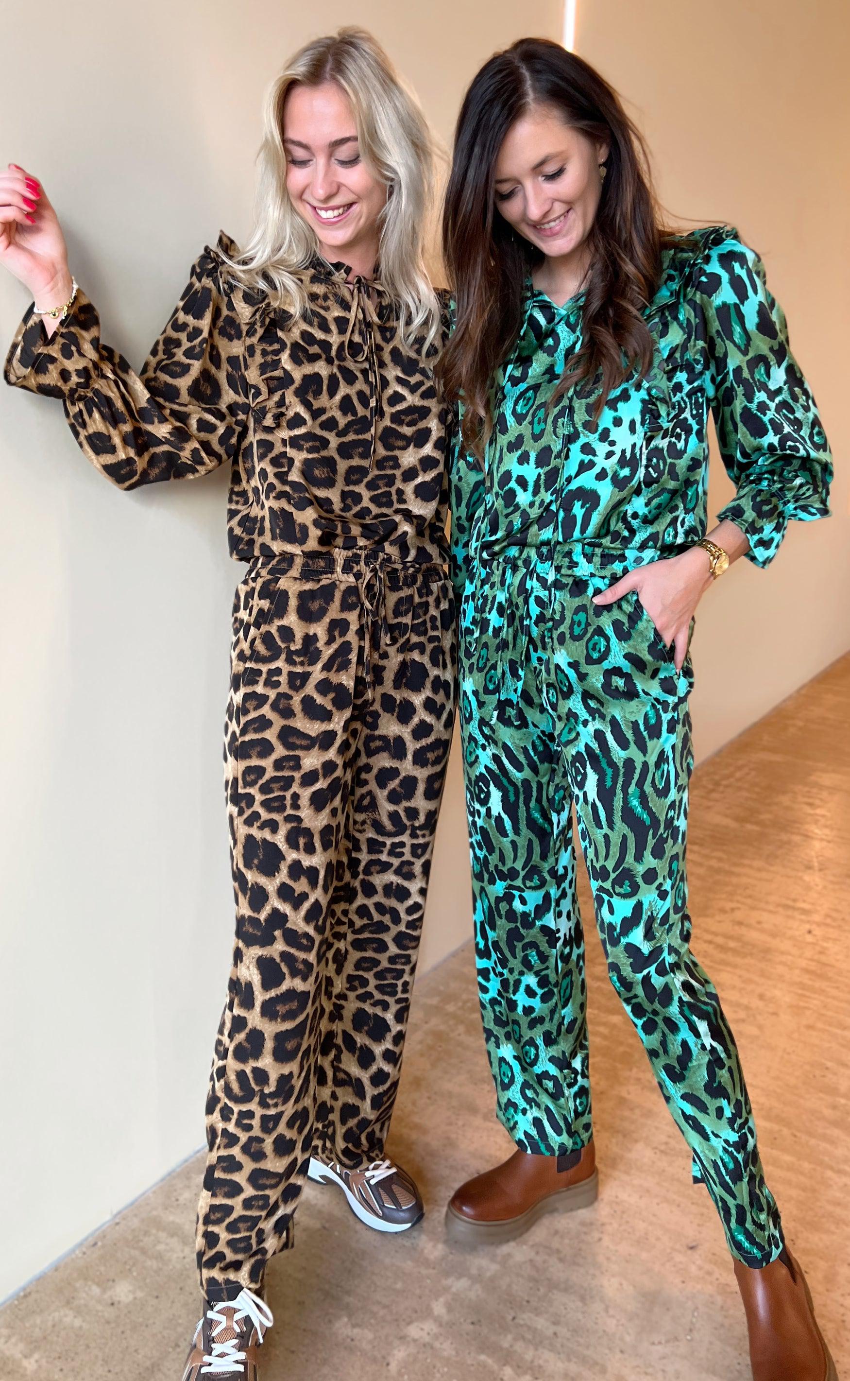 Say INA Copenhagen Bukser - Ida - Green Leo