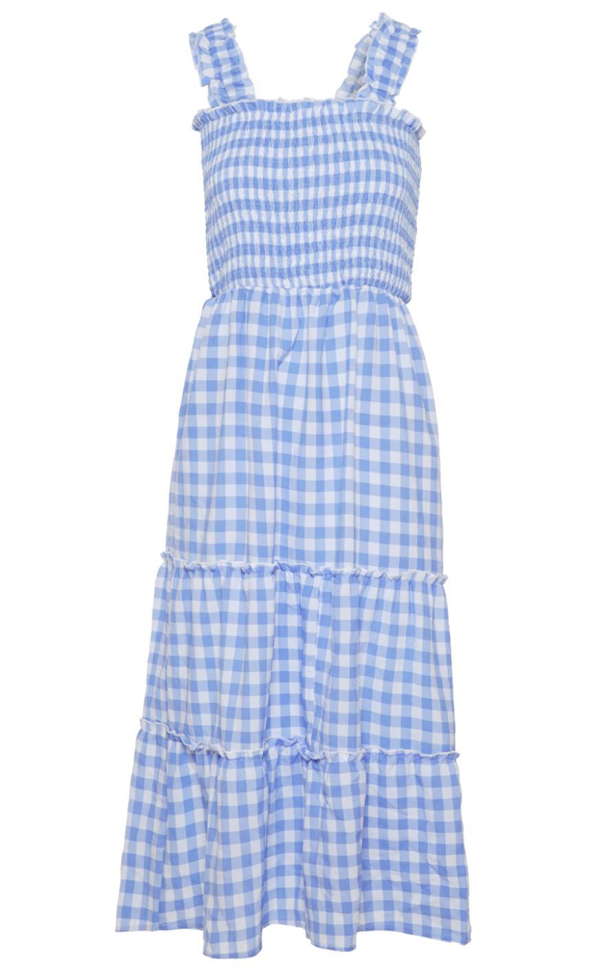 Say INA Copenhagen Kjole - Amber - Blue Check