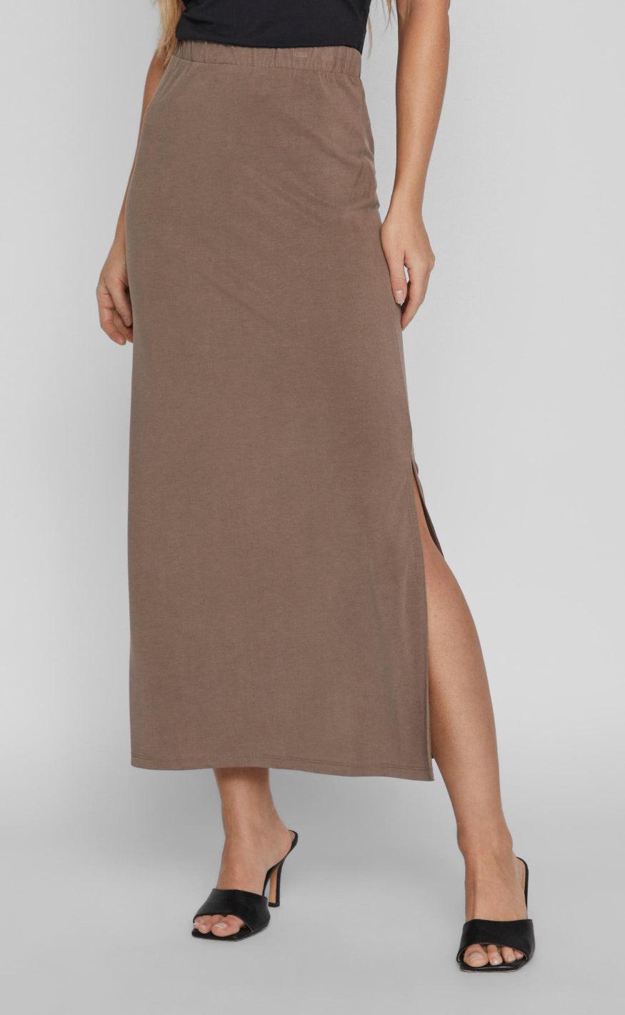 VILA Nederdel - Modala - Walnut