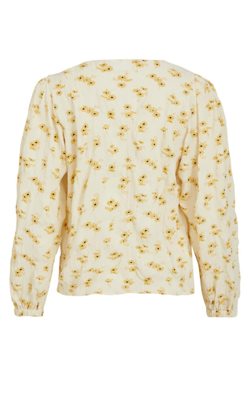 VILA Top - Olga - Birch/ Flower